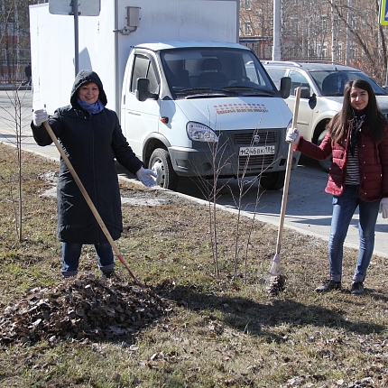 Коллектив «Городских тепловых сетей» дал старт общегородским  субботникам в городе Сургуте